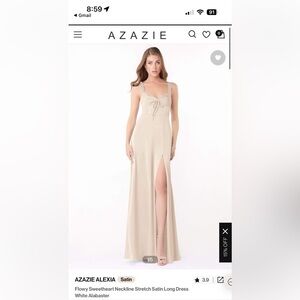 AZAZIE ALEXIA stretch satin dress
